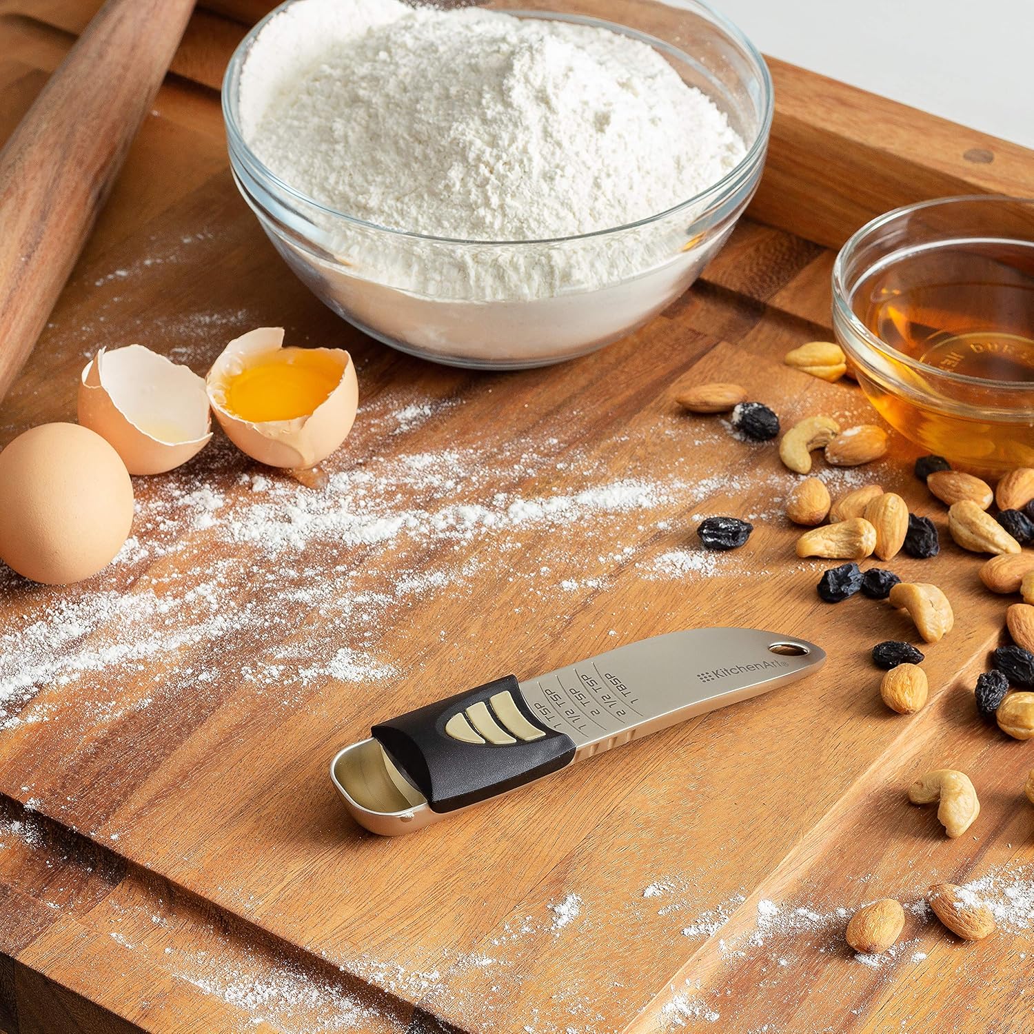 KitchenArt Pro Adjust-A-Tablespoon Satin Measuring Spoon