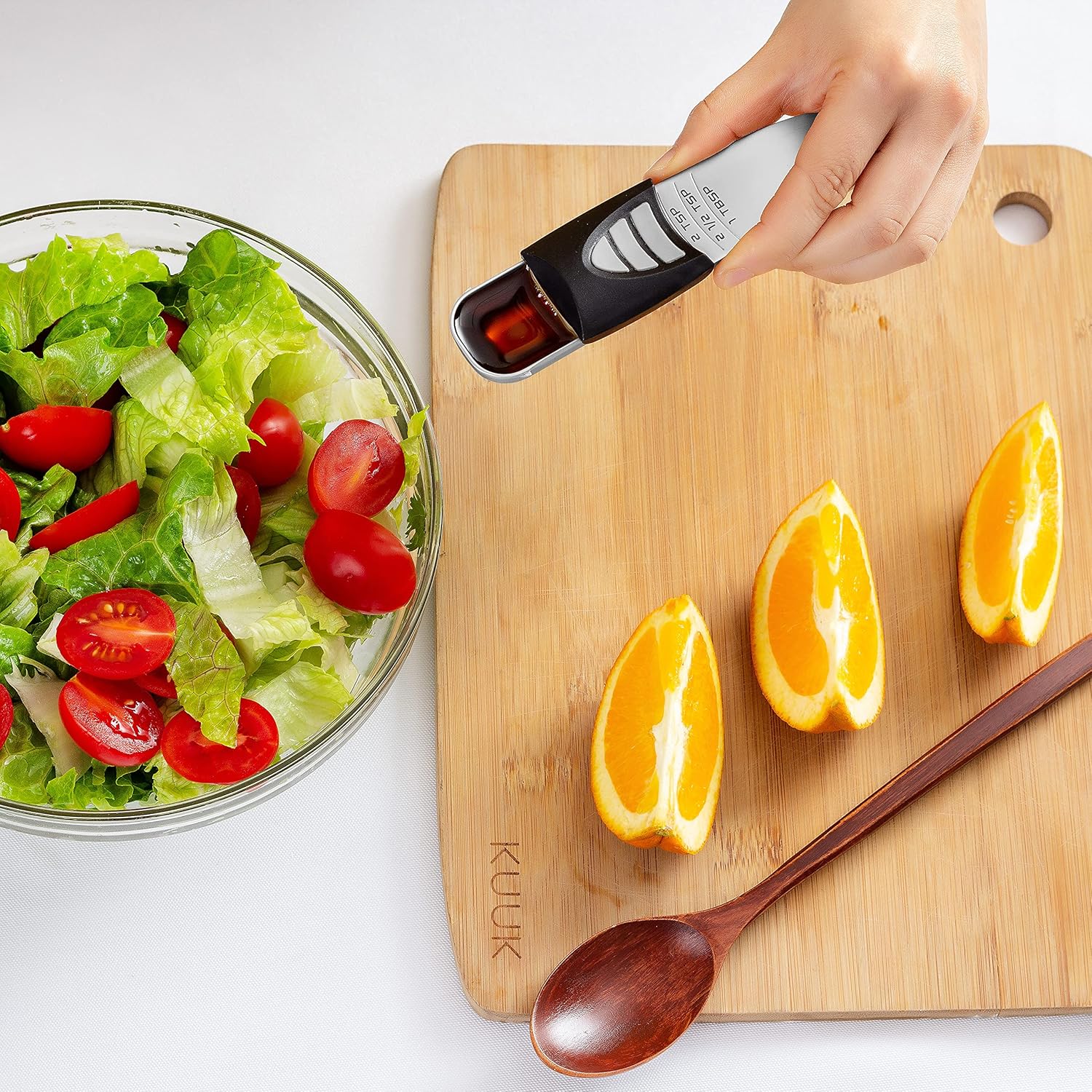KitchenArt Pro Adjust-A-Tablespoon Silver Measuring Spoon