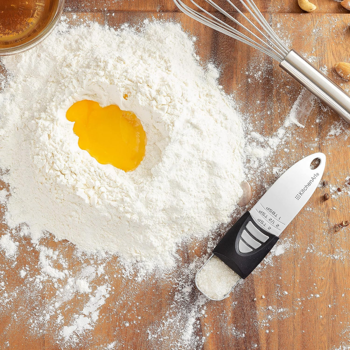 KitchenArt Pro Adjust-A-Tablespoon Silver Measuring Spoon