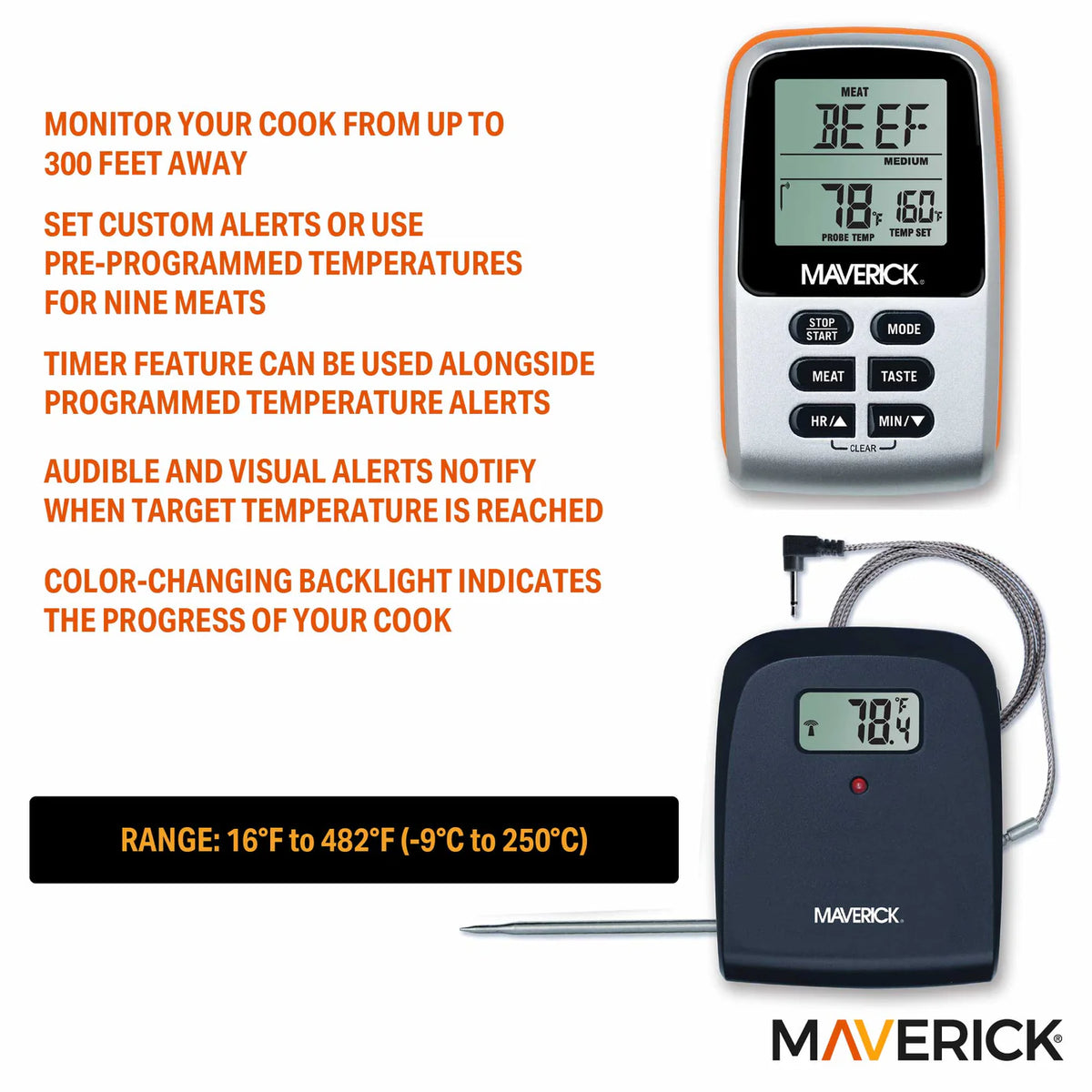 Maverick Wireless Remote Cooking Thermometer