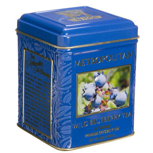 Metropolitan Tea Company Blueberry Tea – 24-Teabag Tin