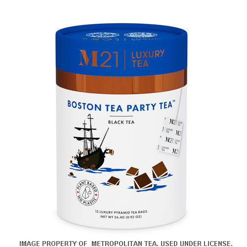 Metropolitan Tea M21 Boston Tea Party Tea Can Of 24 Bags by Kitchen Niche