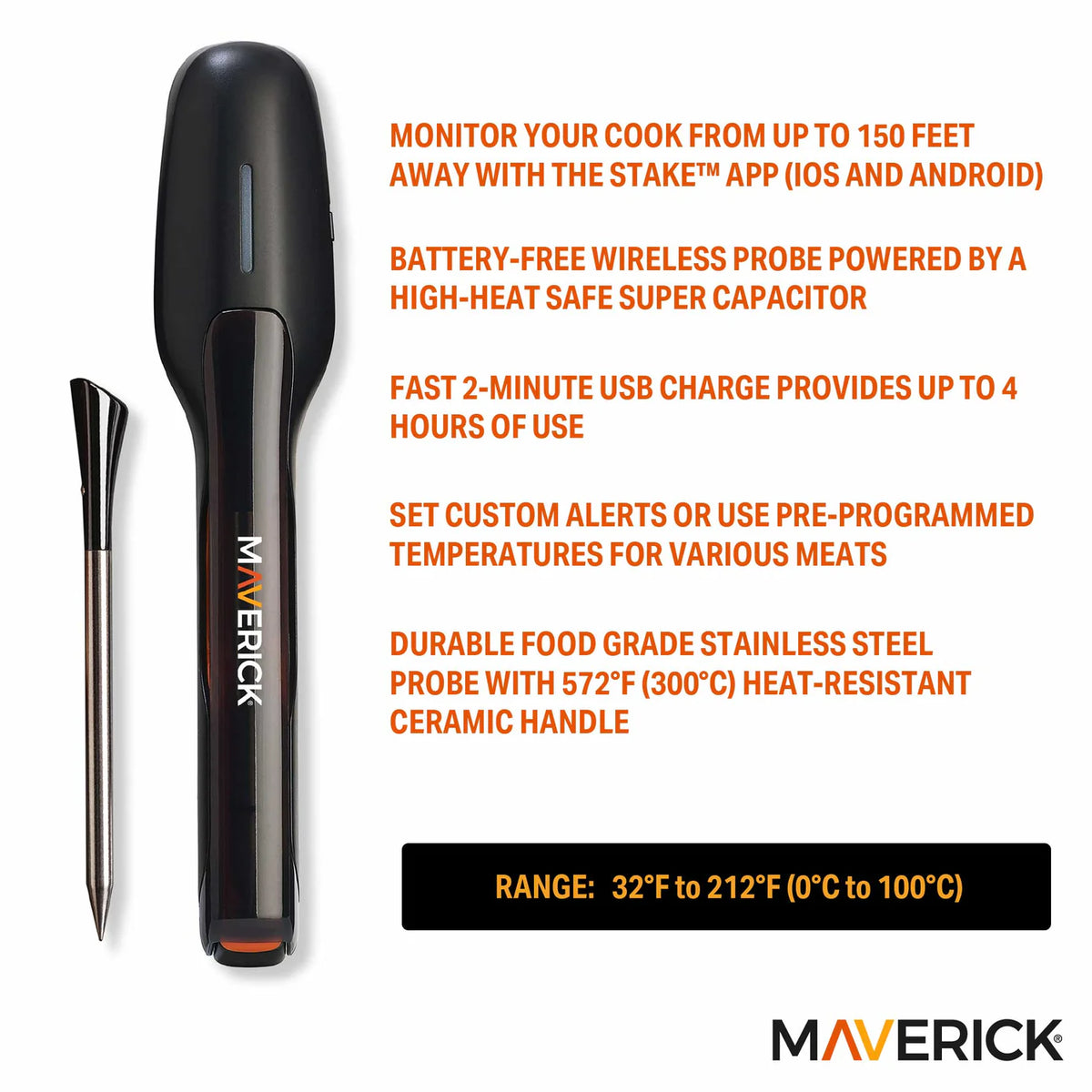 Maverick STAKE™ Wireless Bluetooth Thermometer