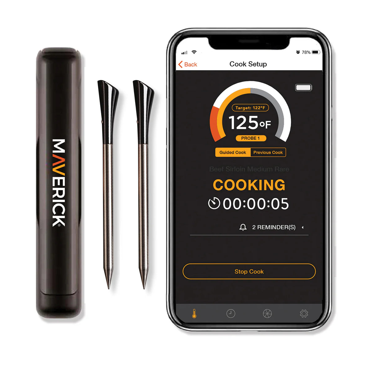 Maverick STAKE™ Dual Probe Wireless Bluetooth Thermometer