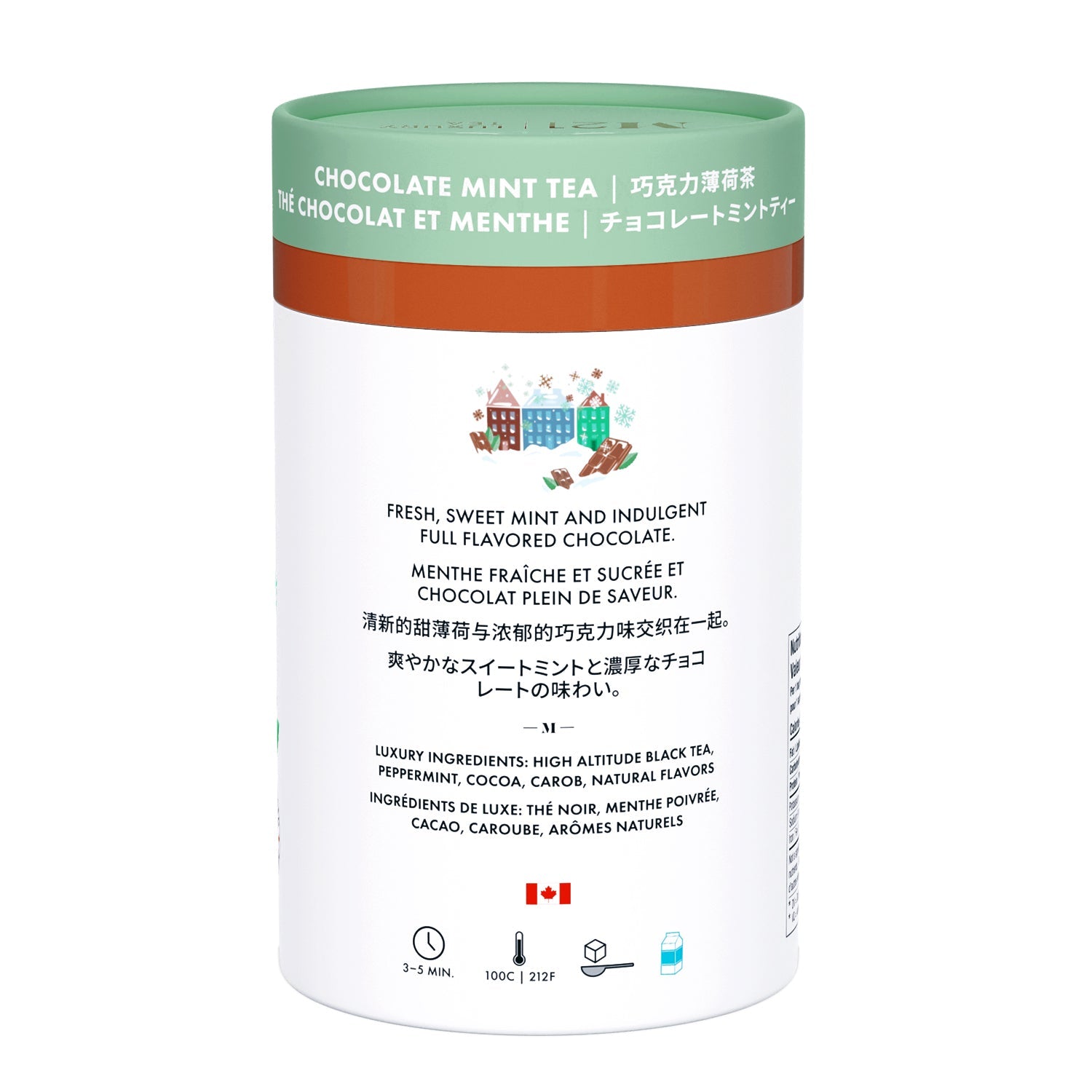 Metropolitan Tea M21 Chocolate Mint – Can of 24 Tea Bags by Kitchen Niche