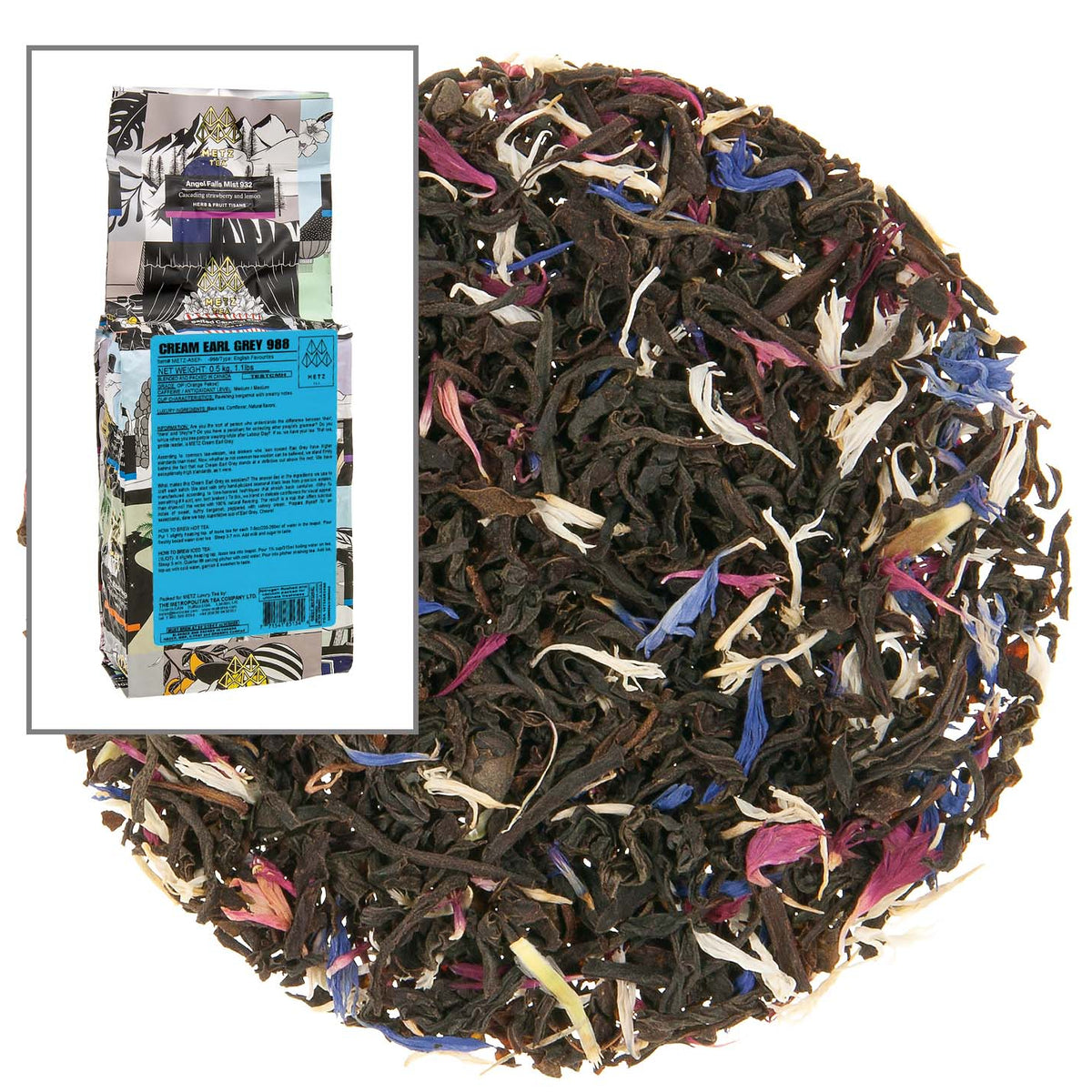 Metropolitan Tea Metz Cream Earl Grey Loose Leaf Tea 1.1 lbs