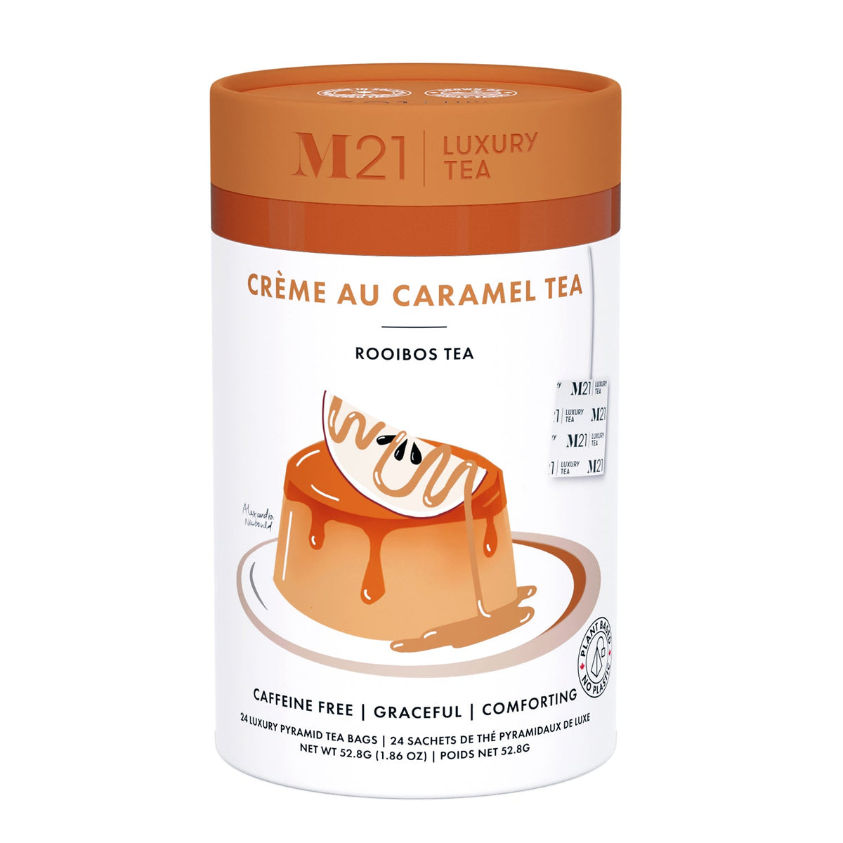 Metropolitan Tea M21 Crème Au Caramel – Can of 24 Tea Bags by Kitchen Niche