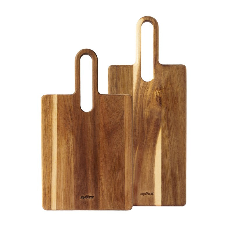 Zyliss Acacia Wood Serving Board Set – 2 Pieces