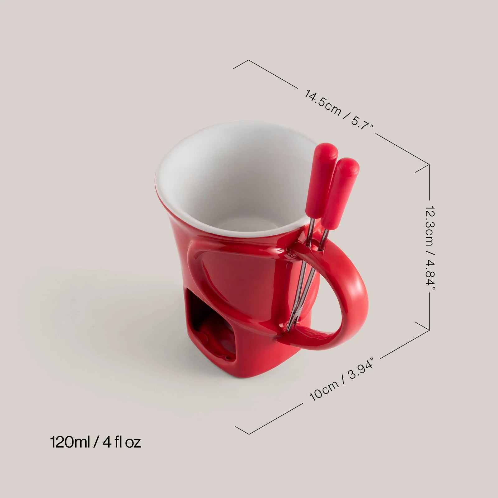 Swissmar Sweetheart 4 Pc. Candle Fondue Set