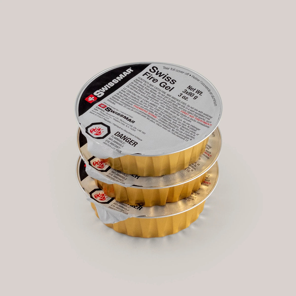 Swissmar Fire Gel Cans – 80 g / 3 oz. – Set of 3