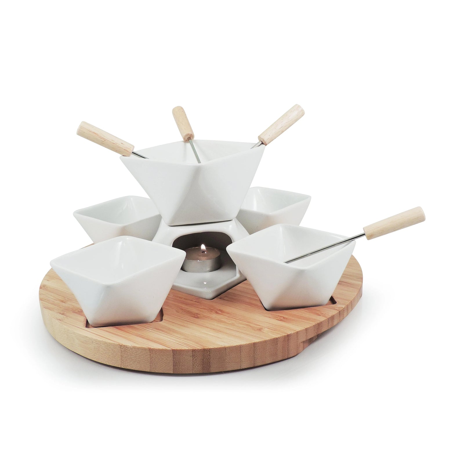 Swissmar Rubik 12 Pc. Candle Fondue Set
