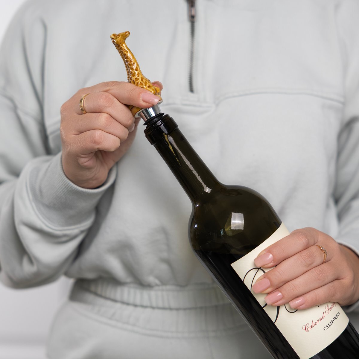 Fox Run Ceramic Giraffe Wine Stopper