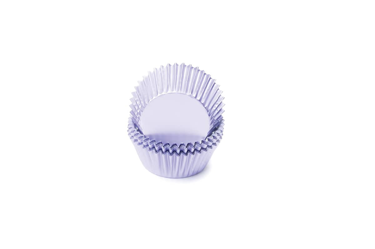 Fox Run Light Purple Foil Baking Cups, 32 Pack