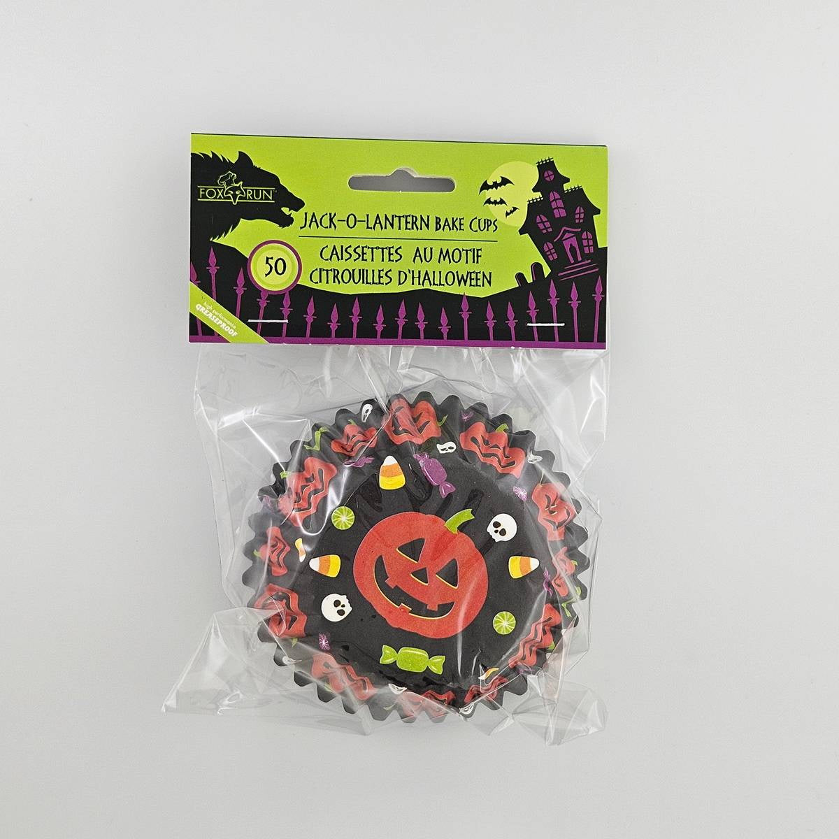 Fox Run Halloween Jack-O’-Lantern Baking Cups – 50 Pack