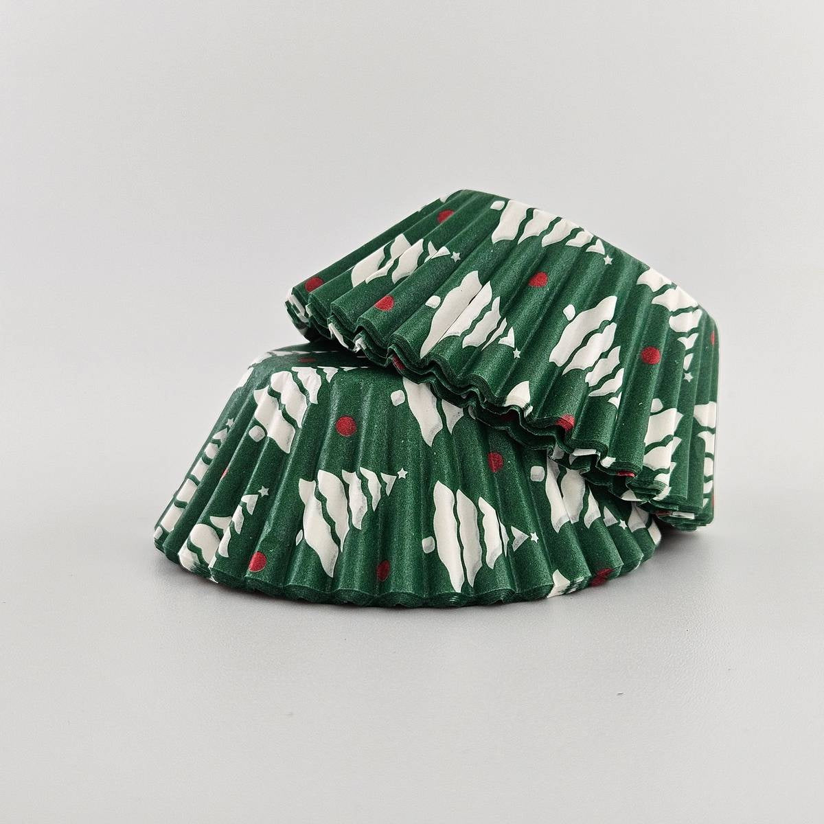 Fox Run Christmas Tree Baking Cups – Green – 50 Pack