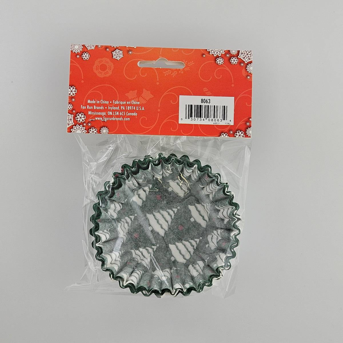 Fox Run Christmas Tree Baking Cups – Green – 50 Pack