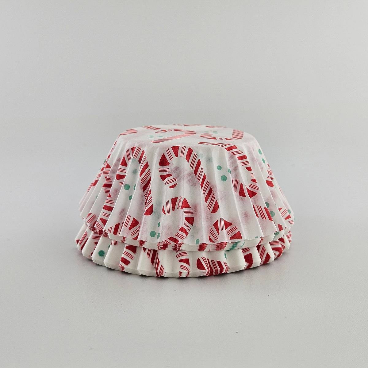 Fox Run Christmas Candy Cane Baking Cups – 50 Pack