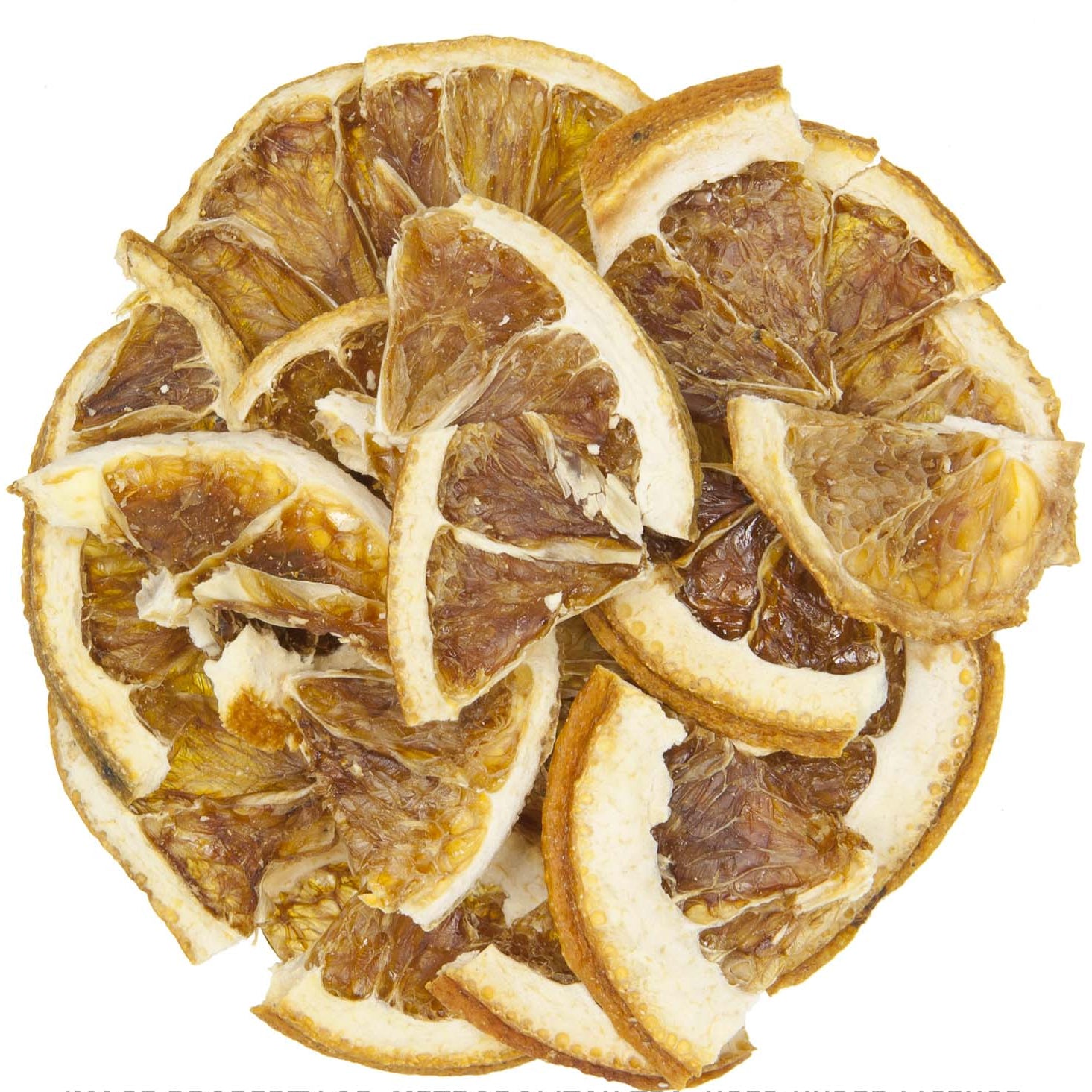 Metropolitan Tea Air Dried Orange Pieces 1/2 Cut Loose Leaf Herbal Tea 0.55 lbs