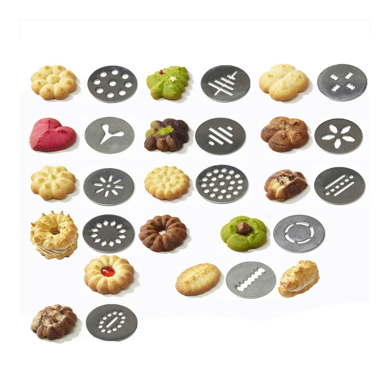 De Buyer Le Tube Additional Cookie Set – 13 Decorative Discs