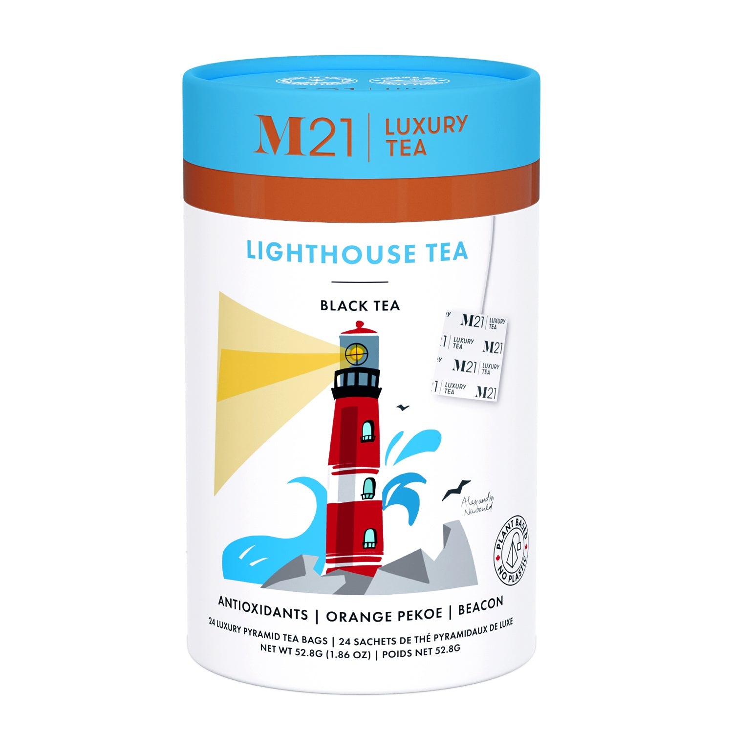 Metropolitan Tea M21 Lighthouse – Can of 24 Tea Bags by Kitchen Niche
