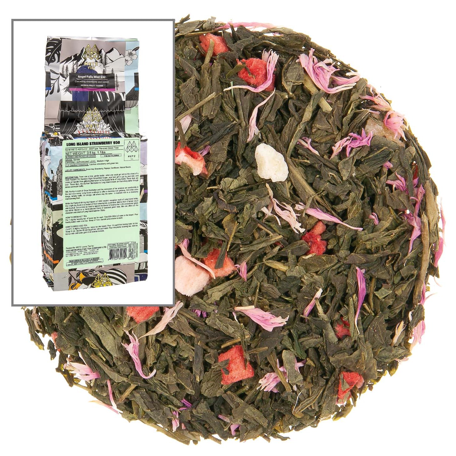 Metropolitan Tea Metz Long Island Strawberry Loose Leaf Tea 1.1 lbs
