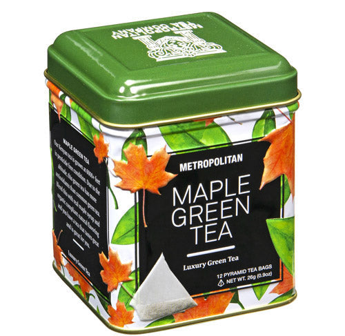 Metropolitan Tea Company Maple Green Tea – 24-Teabag Tin