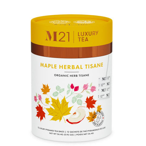 Metropolitan Tea M21 Maple Herbal Tisane Tea Can Of 24 Bags by Kitchen Niche