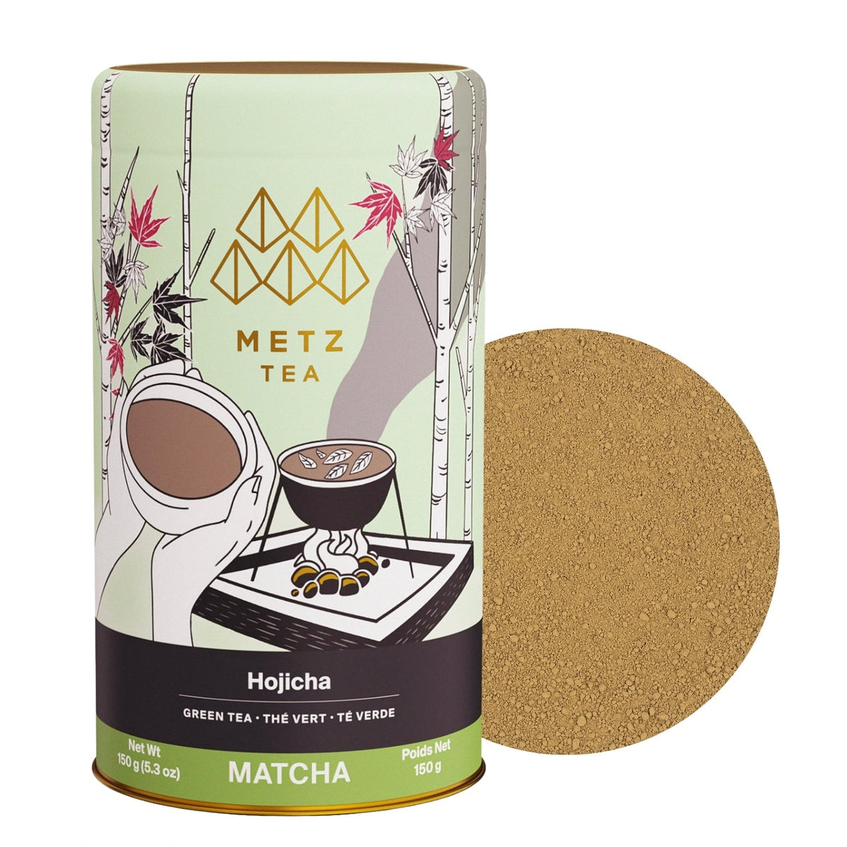 Metropolitan Tea METZ Hojicha Matcha Roasted Green Tea 150 g