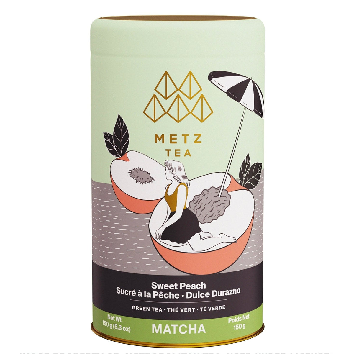 Metropolitan Tea METZ Sweet Matcha Peach Green Tea 150 g