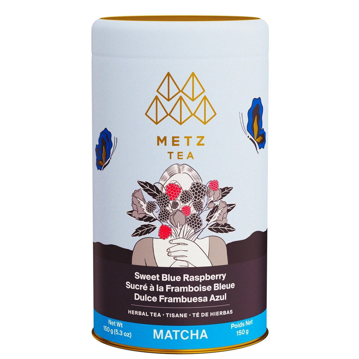 Metropolitan Tea METZ Sweet Matcha Blue Raspberry Herbal Tea 150 g
