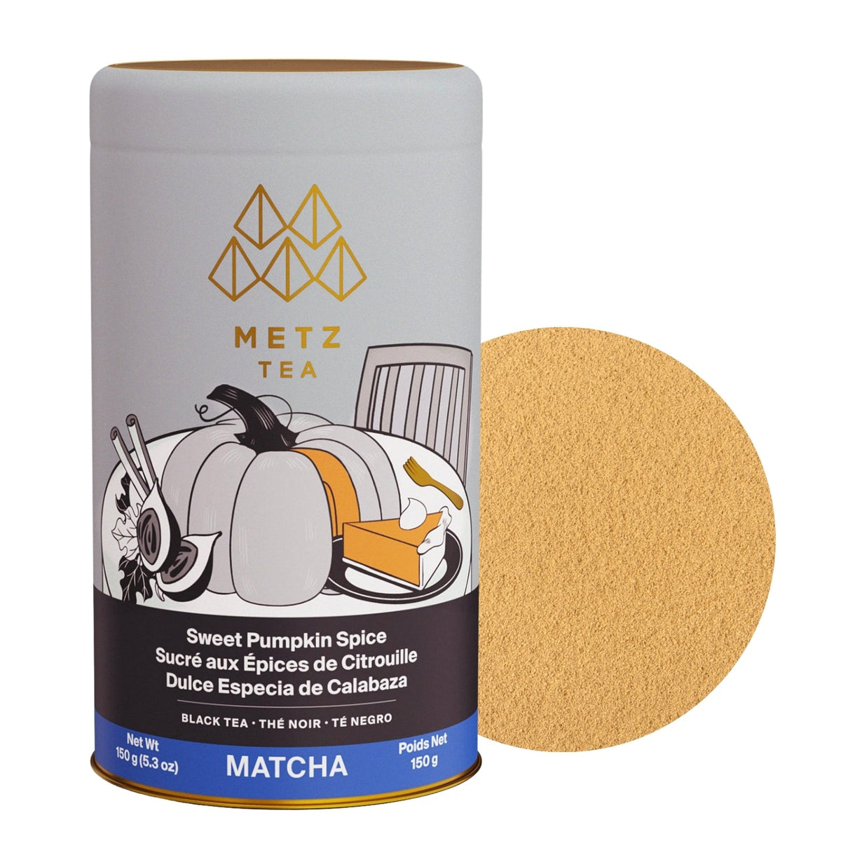 Metropolitan Tea METZ Sweet Matcha Pumpkin Spice Black Tea 150 g