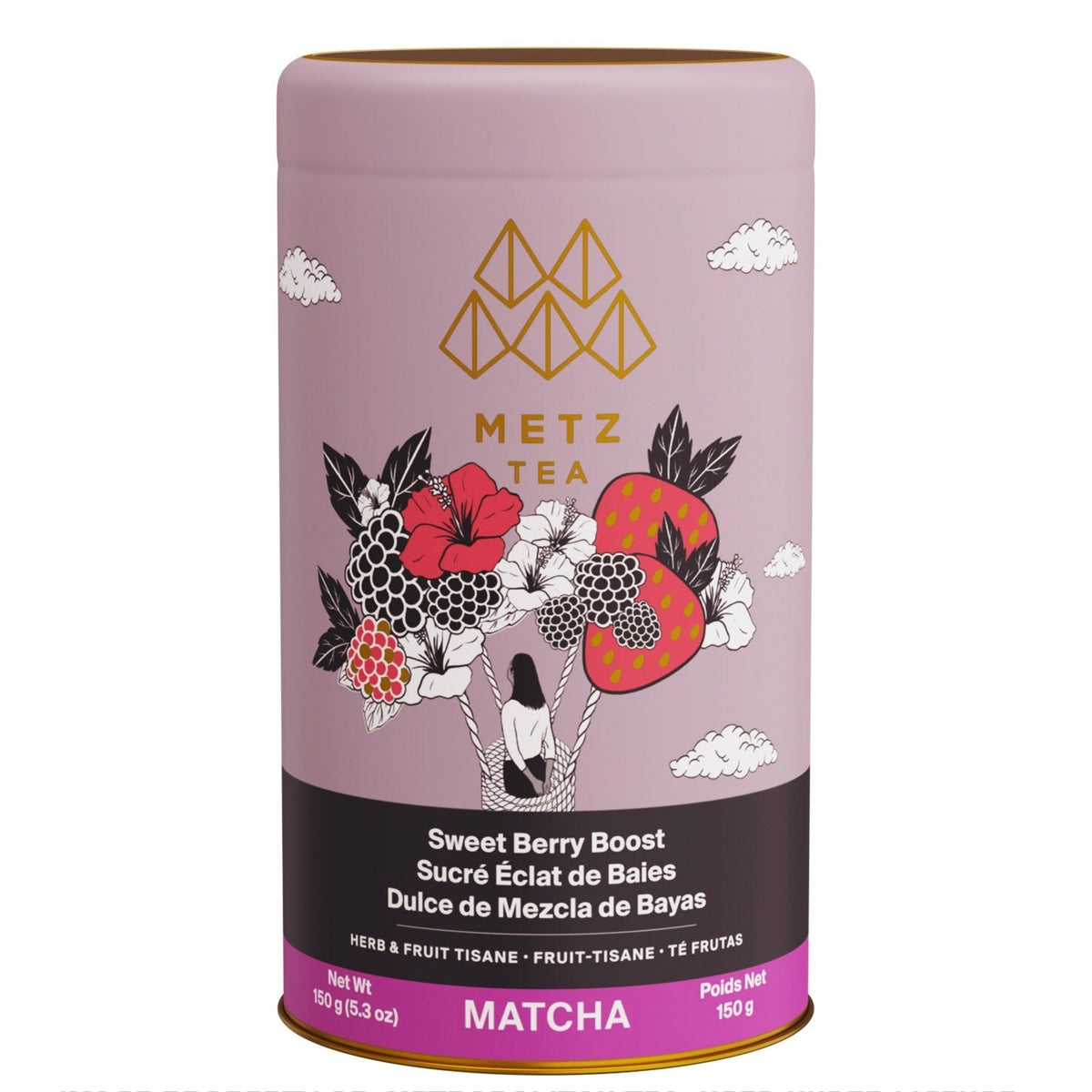 Metropolitan Tea METZ Sweet Matcha Berry Boost Herbal Tea 150 g