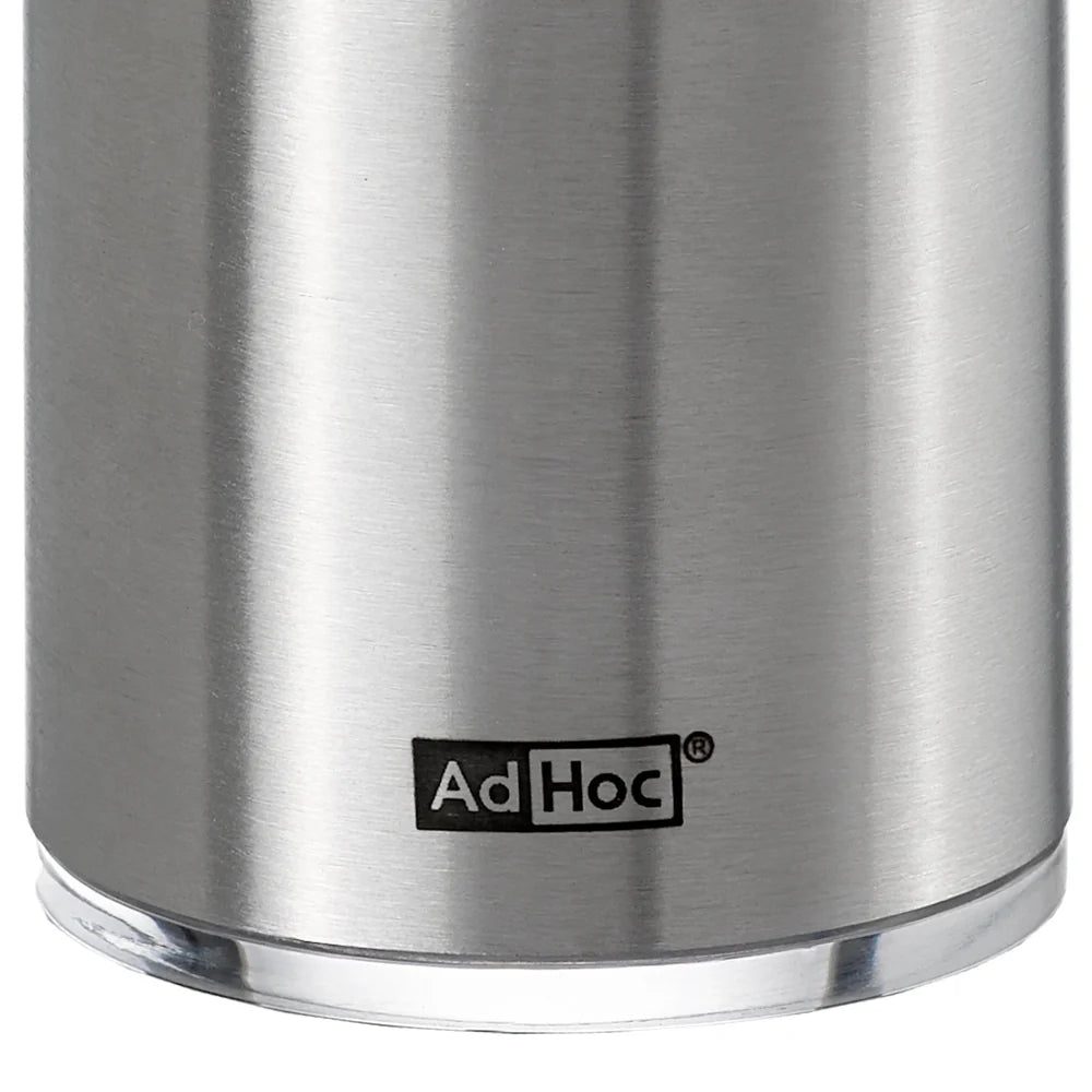 AdHoc DuoMill Pure Salt & Pepper Mill – Stainless Steel/Acrylic – 8.7" / 22 cm