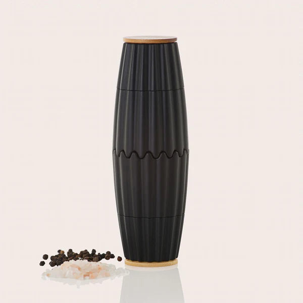 AdHoc MagTwo Salt & Pepper Mill Set – Black – 7.28" / 18.5 cm