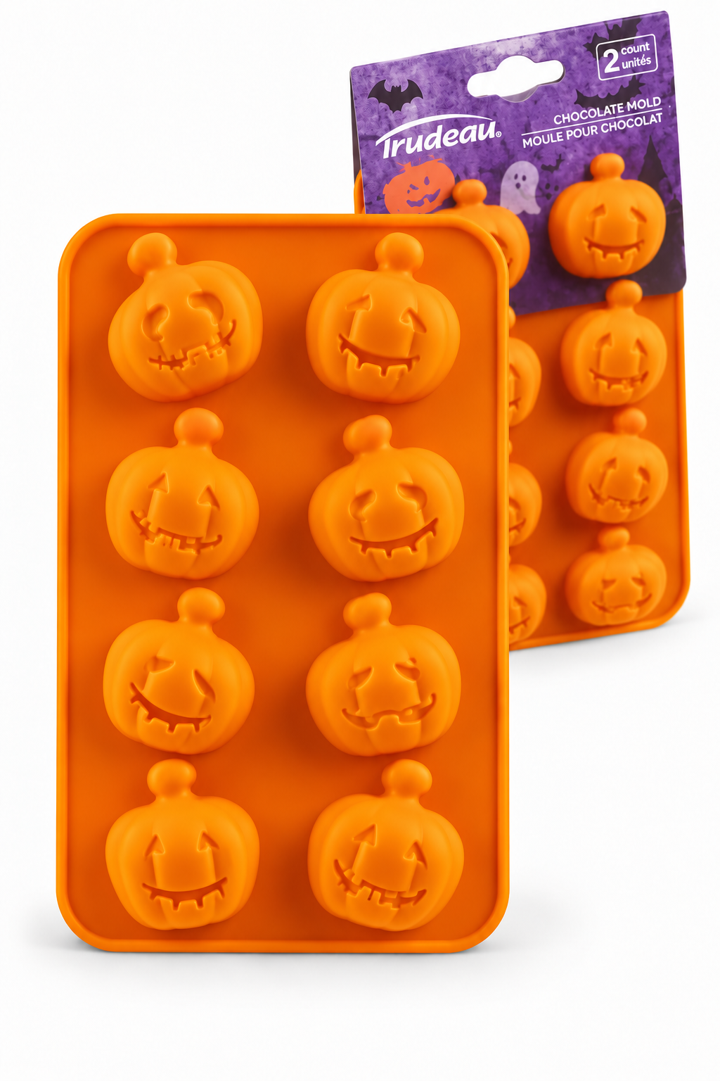 Trudeau Halloween Pumpkin Chocolate Molds –  Set of 2