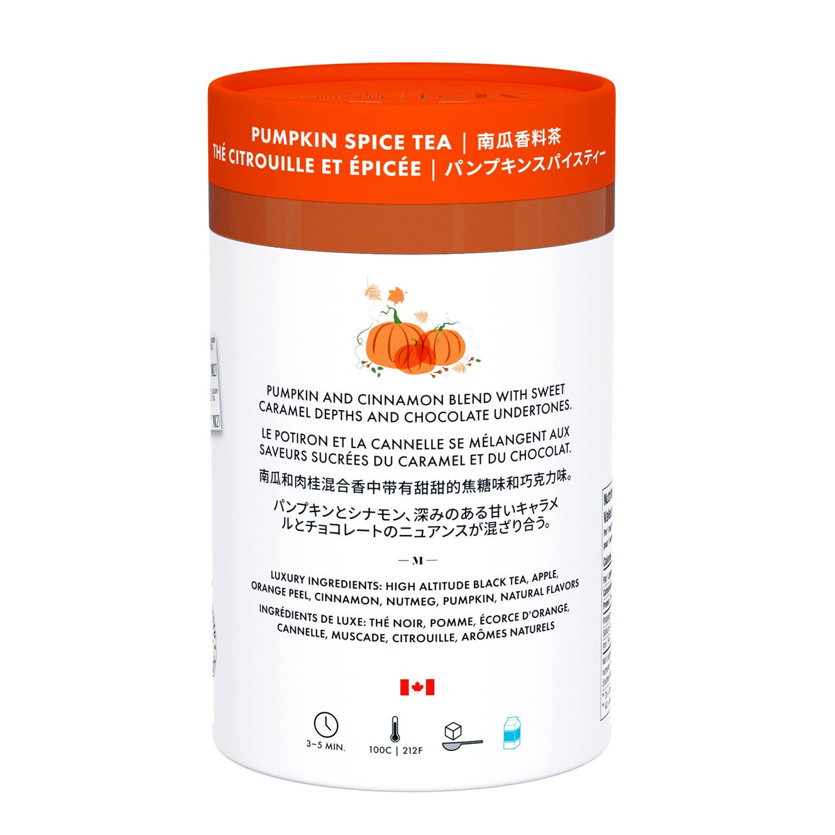 Metropolitan Tea M21 Pumpkin Spice Tea – Can of 24 Tea Bags by Kitchen Niche