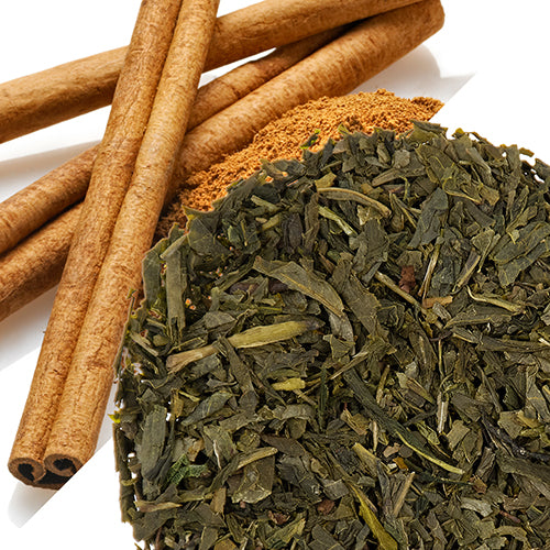 Metropolitan Tea Cinnamon Sibu (StripTeas) Flavored Green Loose Leaf Tea 35.2 lbs
