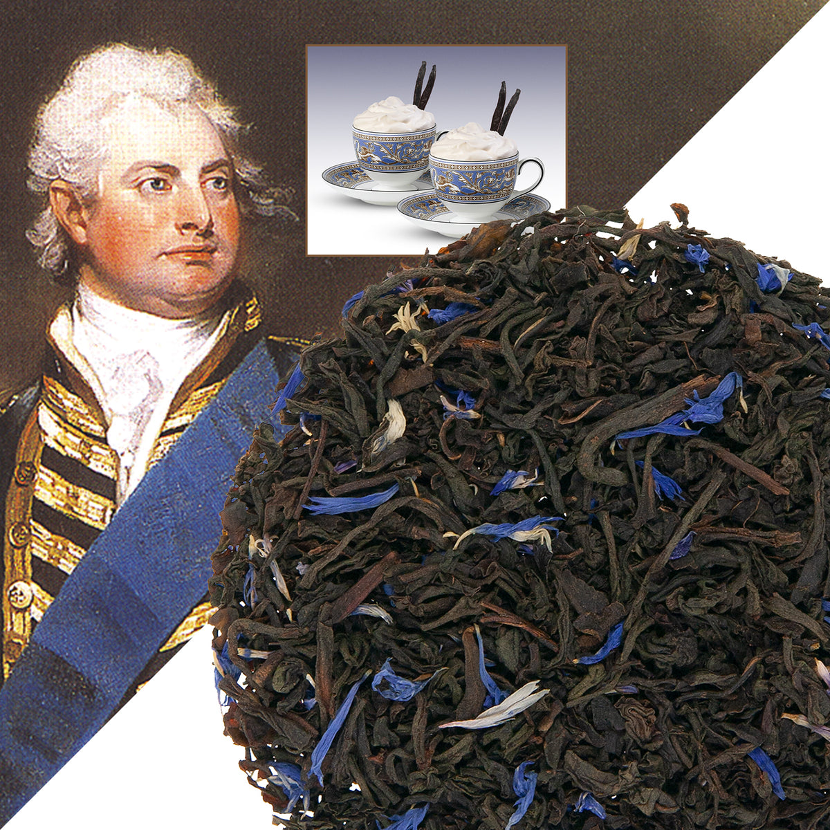 Metropolitan Tea Double Cream Earl Grey (StripTeas) Flavored Black Loose Leaf Tea 35.2 lbs