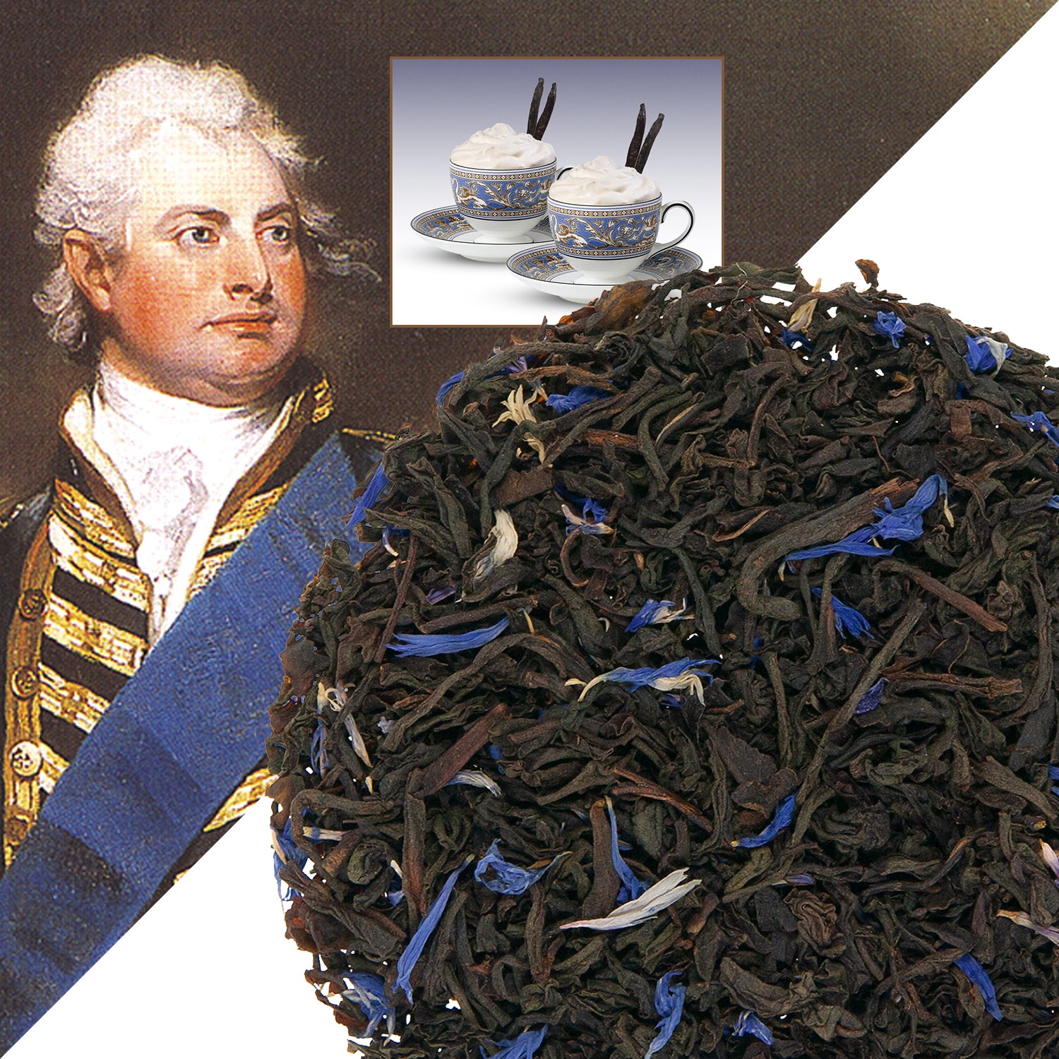 Metropolitan Tea Double Cream Earl Grey (StripTeas) Flavored Black Loose Leaf Tea 35.2 lbs