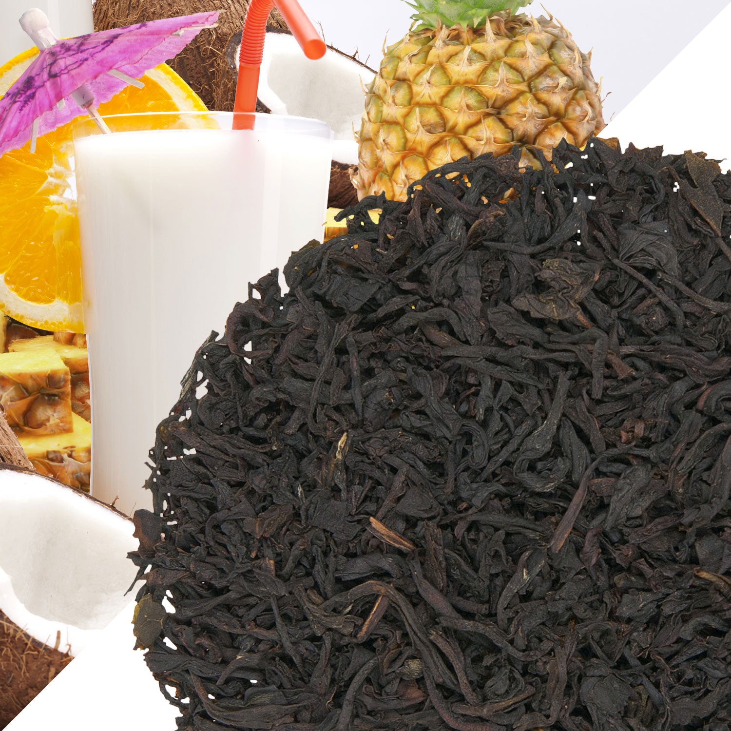 Metropolitan Tea Pina Colada (StripTeas) Flavored Black Loose Leaf Tea 35.2 lbs