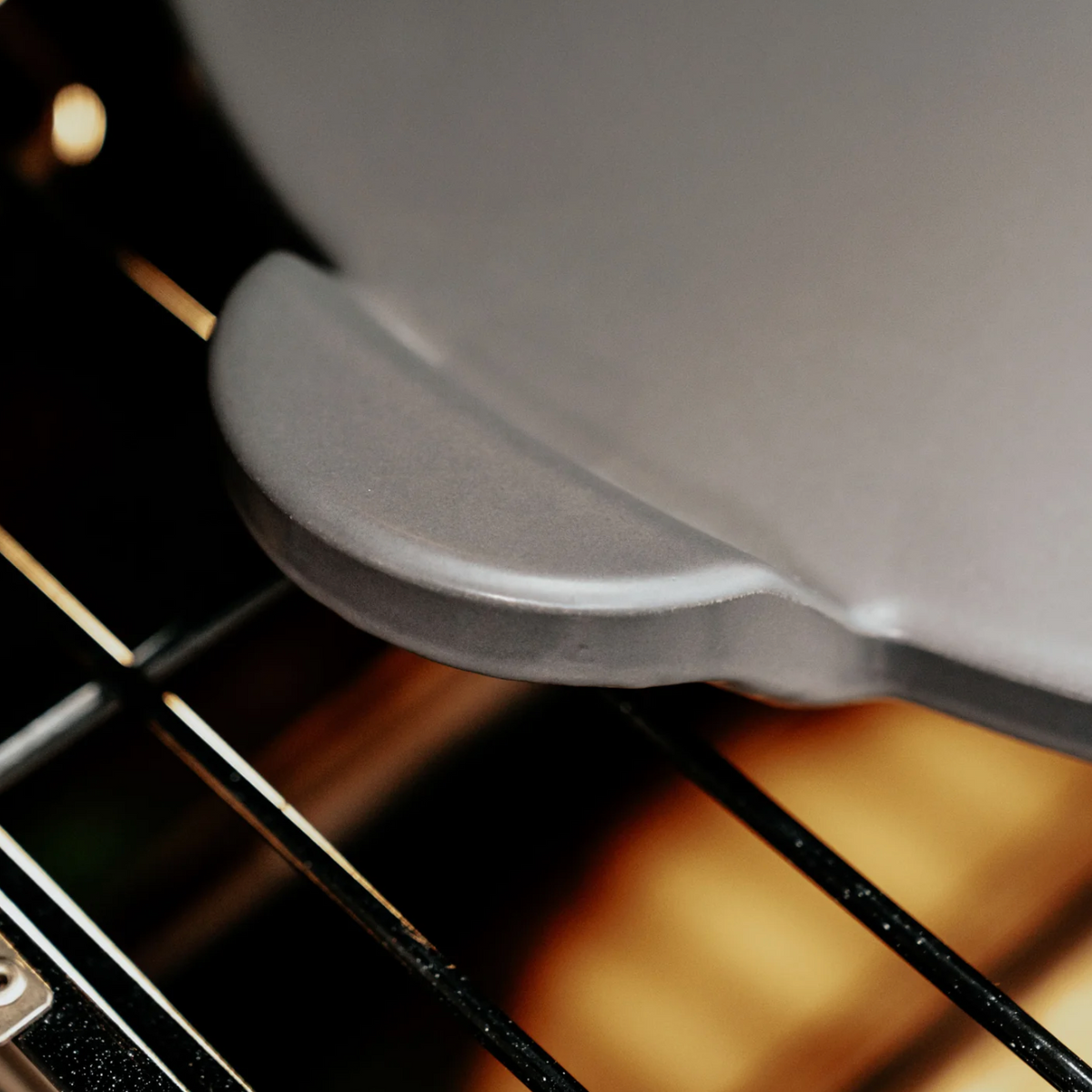 Old Stone Pizza Kitchen Glazed Cordierite Pizza Stone With Handles, 13-Inch, Grey Old Stone Pizza Kitchen by Kitchen Niche