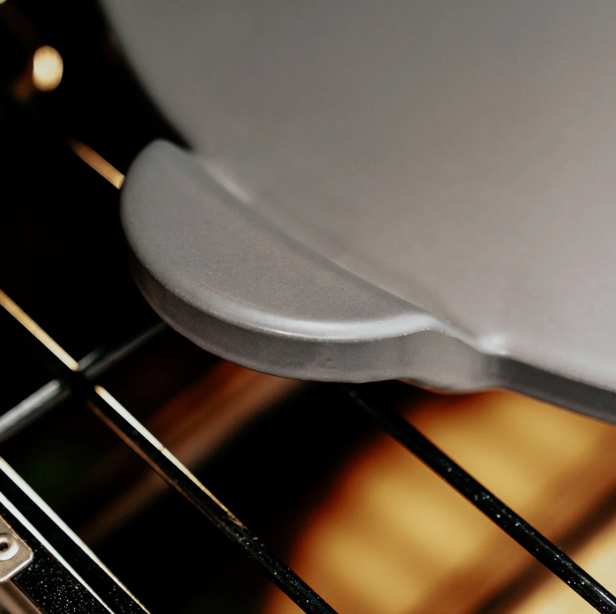 Old Stone Pizza Kitchen Glazed Cordierite Pizza Stone With Handles, 15-Inch, Grey Old Stone Pizza Kitchen by Kitchen Niche