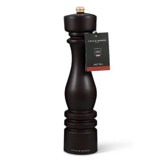 Cole & Mason The London Collection Salt Mill – Chocolate Wood – 12" / 30 cm by Kitchen Niche