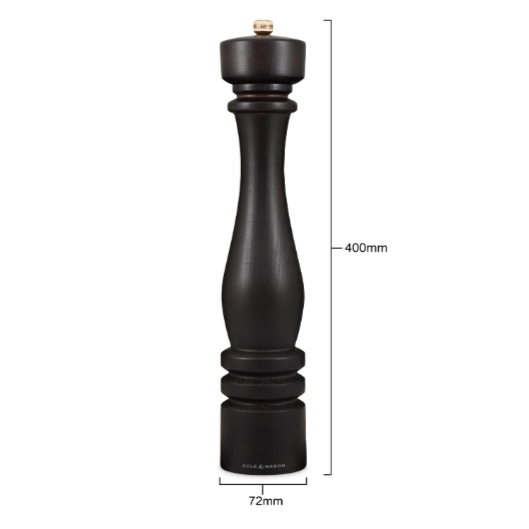 Cole & Mason The London Collection Pepper Mill – Chocolate Wood – 16" / 40 cm by Kitchen Niche