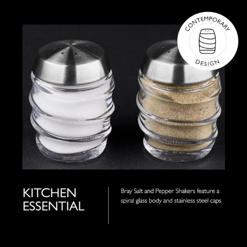Cole & Mason Bray Salt & Pepper Shaker Set – 2.75" / 7 cm by Kitchen Niche