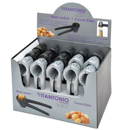 Vitantonio Cast Aluminum 15-Piece Nutcracker Display – 18.5cm by Kitchen Niche