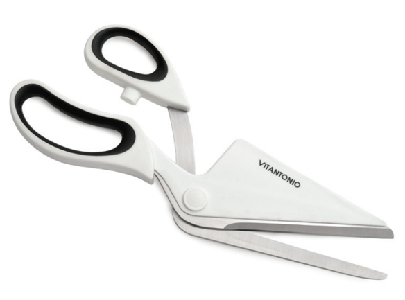 Vitantonio Stainless Steel Pizza Scissors &amp; Server – 5.5&quot; Blade