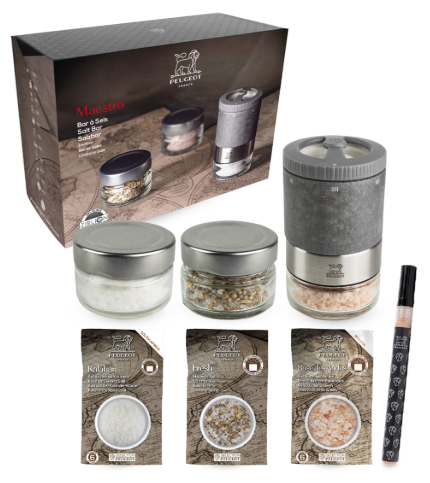 Peugeot Maestro Salt Bar Salt Mill Gift Set