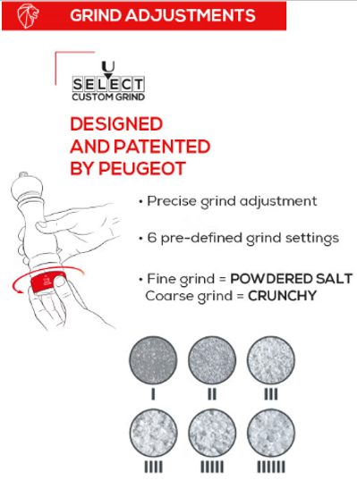 Peugeot Paris U’Select Graphite Salt Mill – 23 cm / 9"