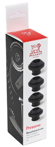 Peugeot Preserve Wine Stoppers (Set of 4)